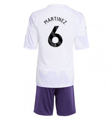 Manchester United Lisandro Martinez #6 Borta Kläder Barn 2025-26 Kortärmad (+ Korta byxor)